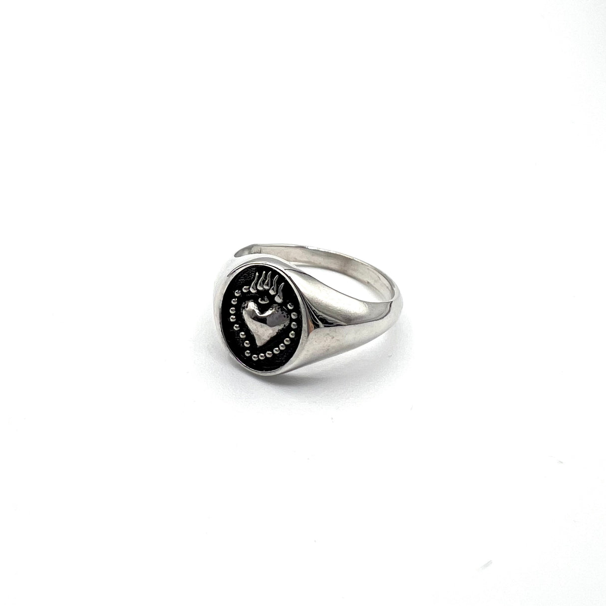 Anello Chevalier Cuore Sacro Argento925