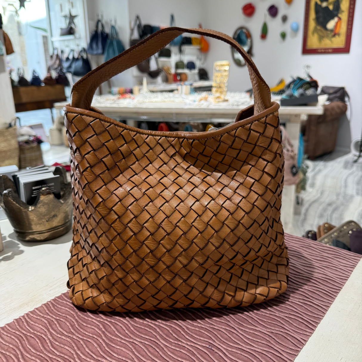 Borsa Mirtilla Big Cuoio