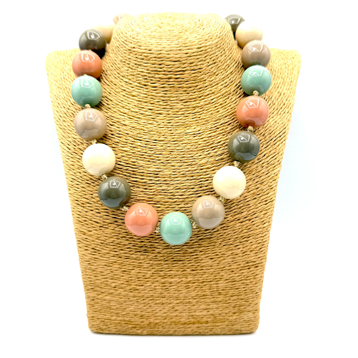 Collana sfere in Resina Multicolor 1