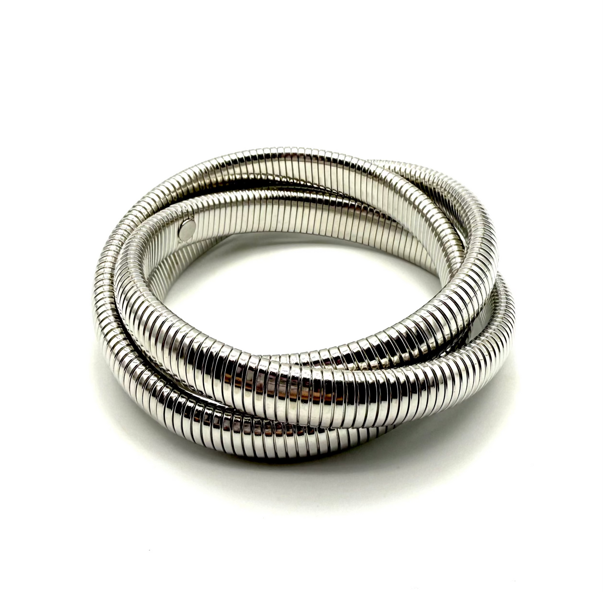 Tris Bracciali Tubogas Silver