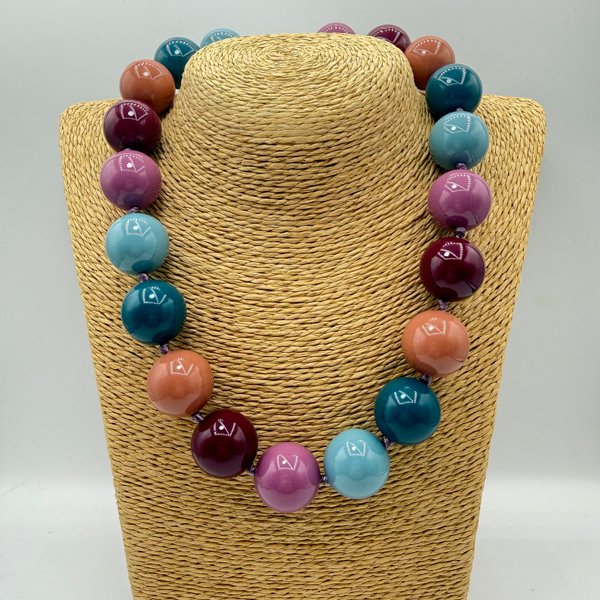 Collana sfere in Resina Multicolor 4