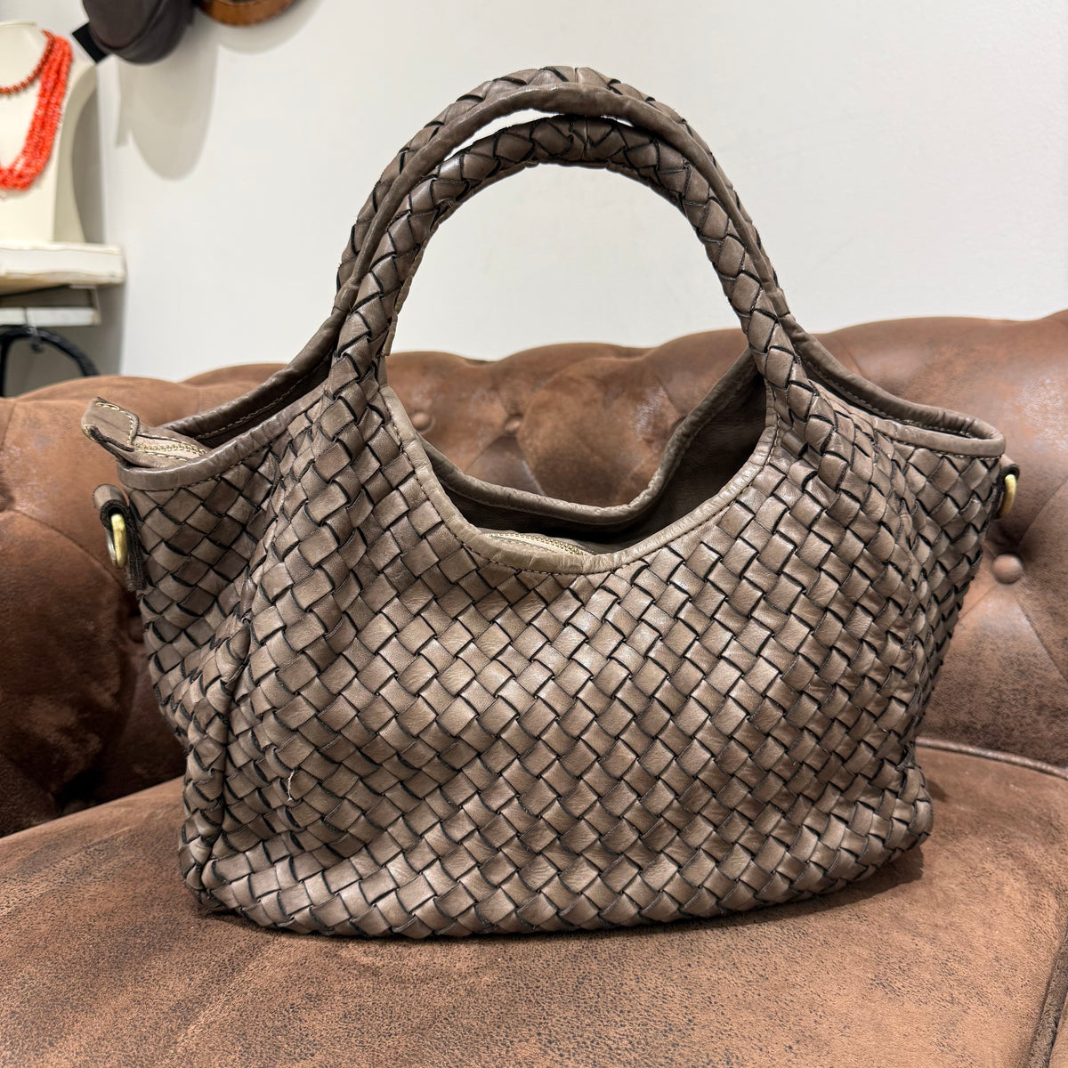 Borsa Intreccio Anita Taupe