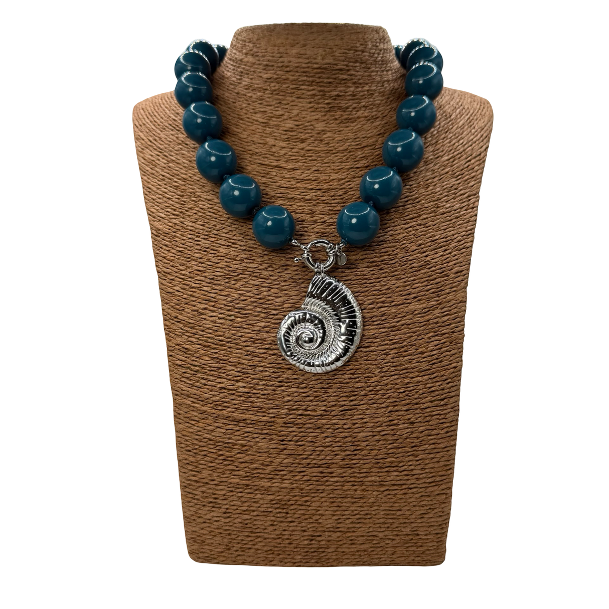 Collana Resina Conchiglia Acciaio