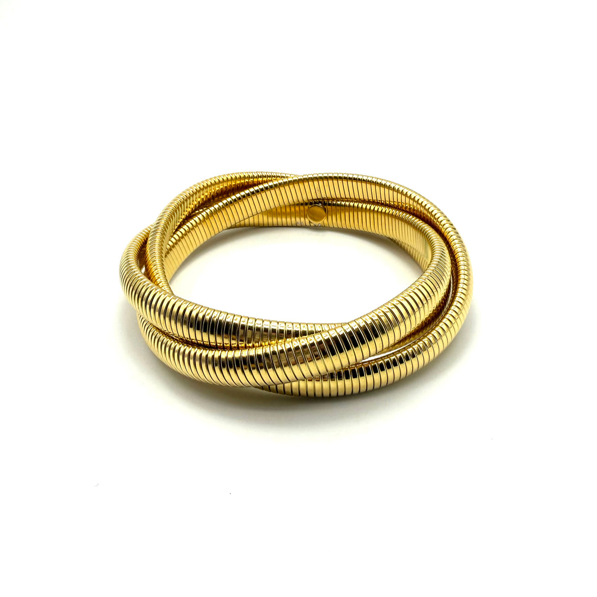 Tris Bracciali Tubogas Dorato