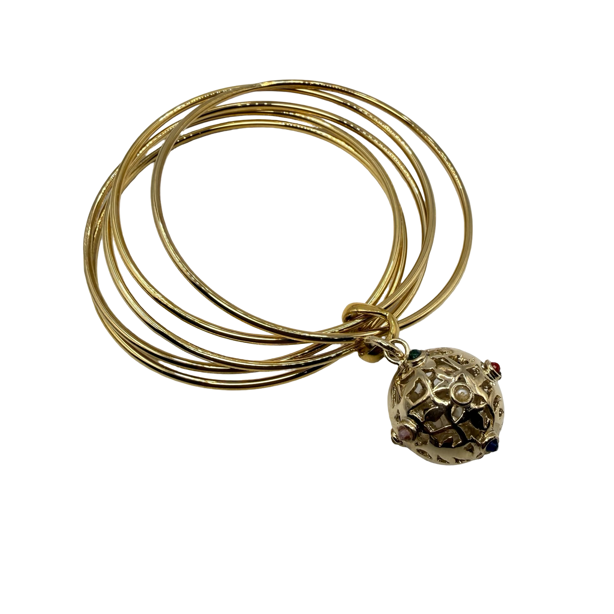 Bracciale 5 fili mina anni 60' dorato