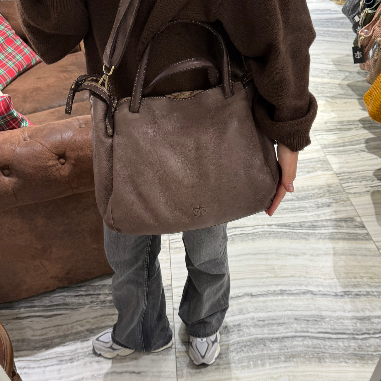 Borsa Shopper Ron Taupe