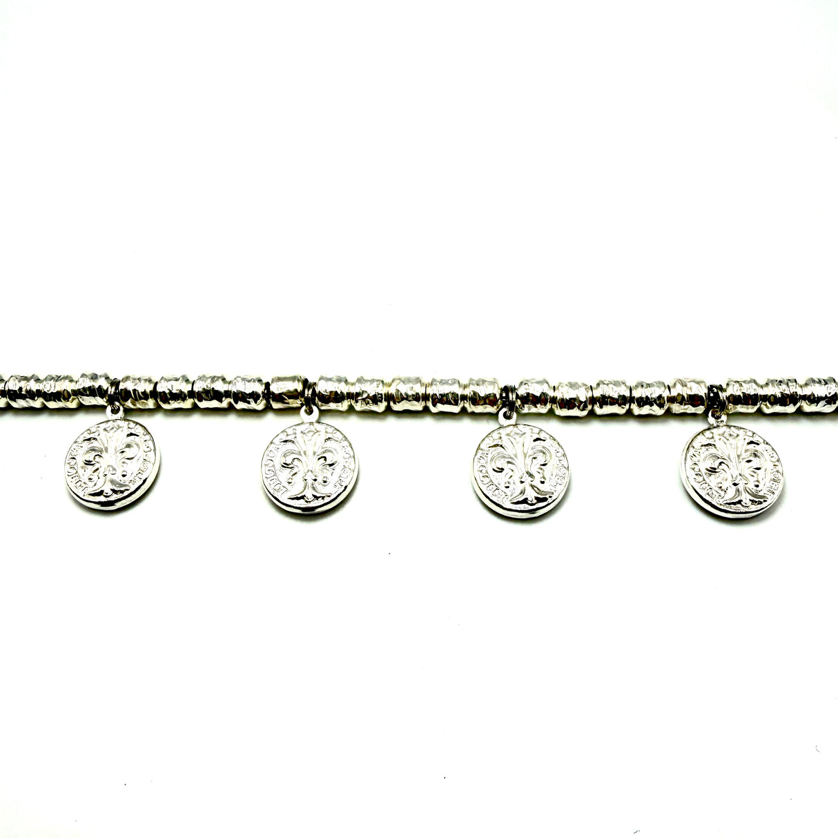 Bracciale pepite Small e Monete Argento925