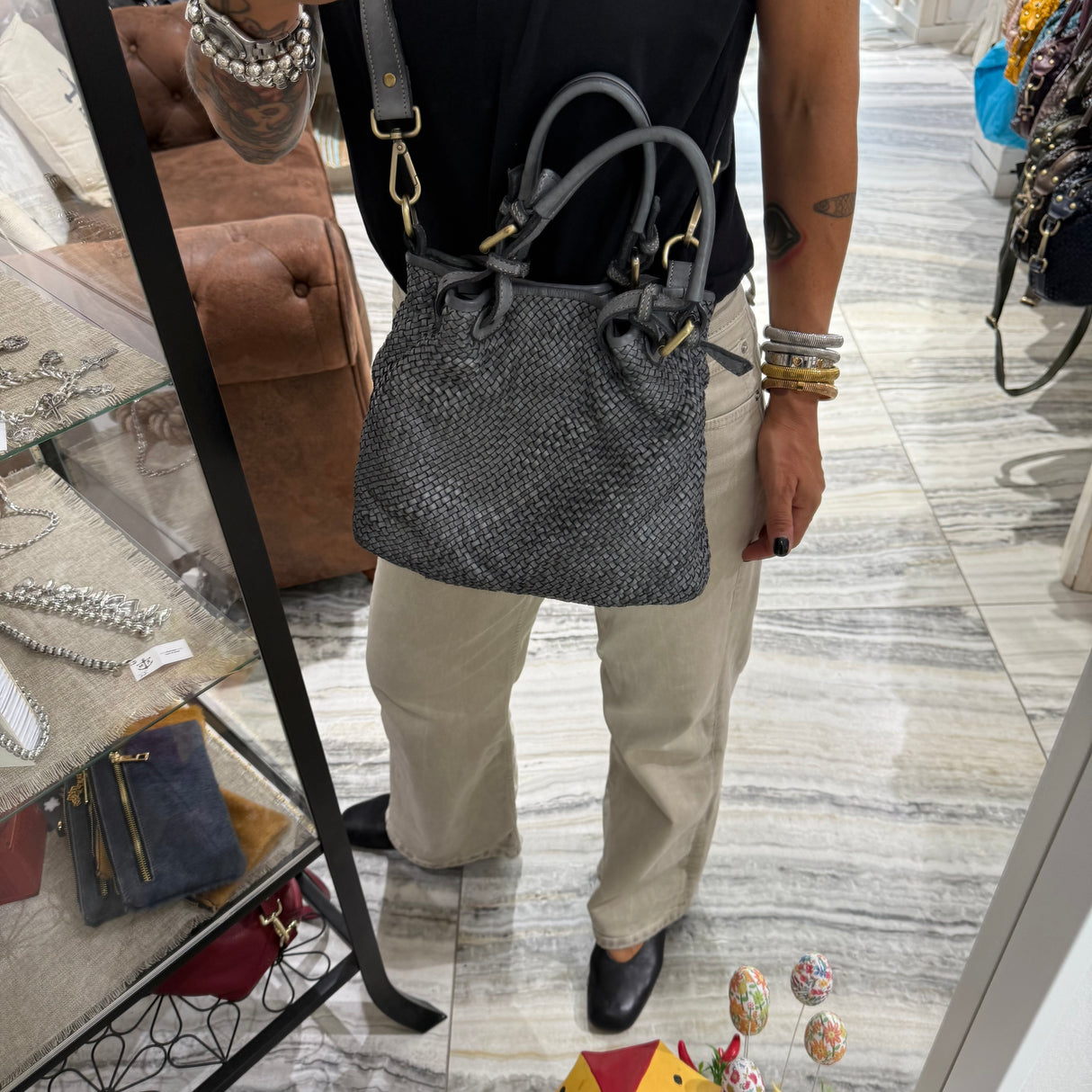 Borsa Rachele Small Grigio chiaro