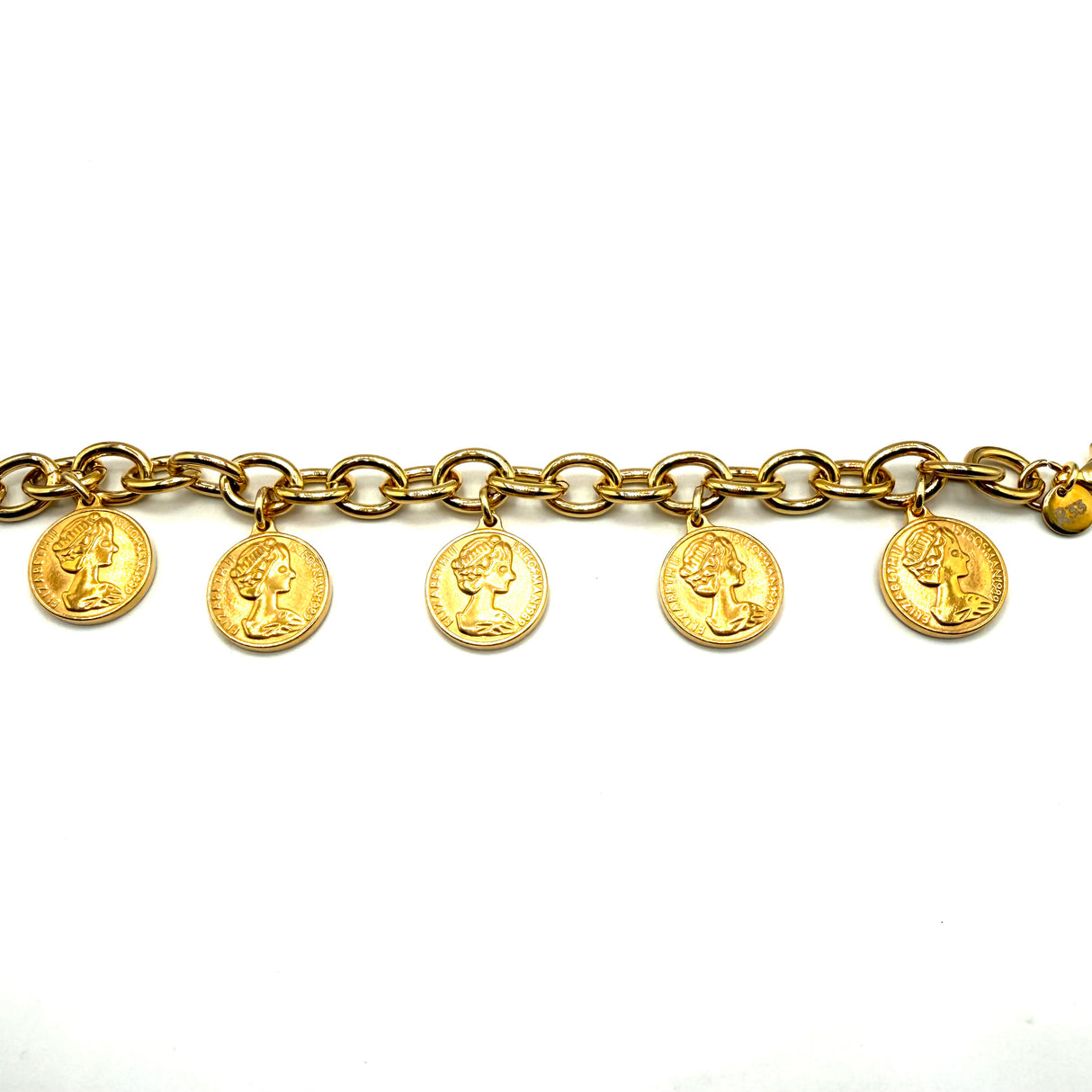 Bracciale monete rolò dorato