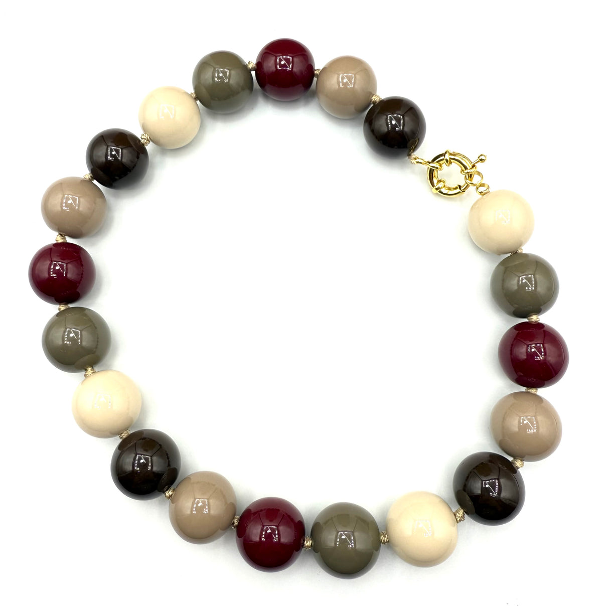 Collana sfere in Resina Multicolor 3