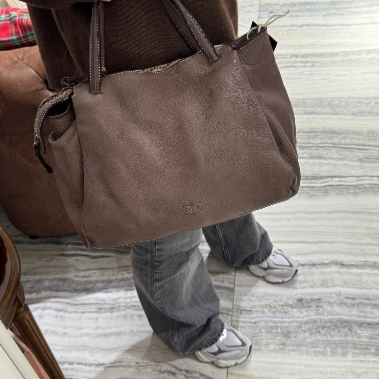 Borsa Shopper Ron Taupe