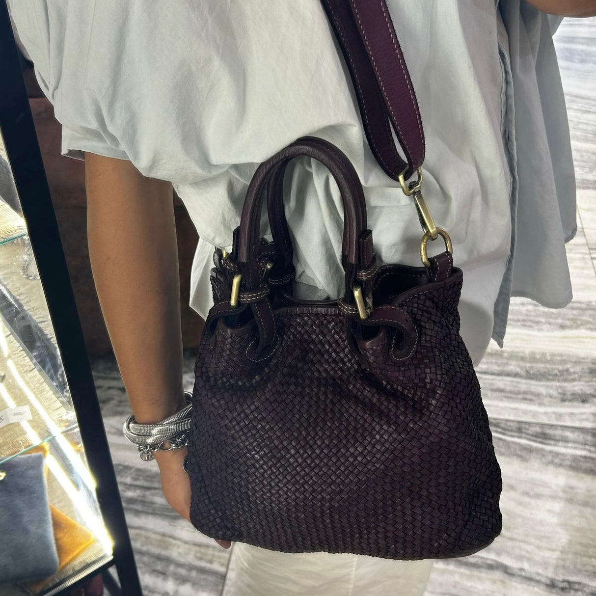 Borsa Rachele Small Borgogna