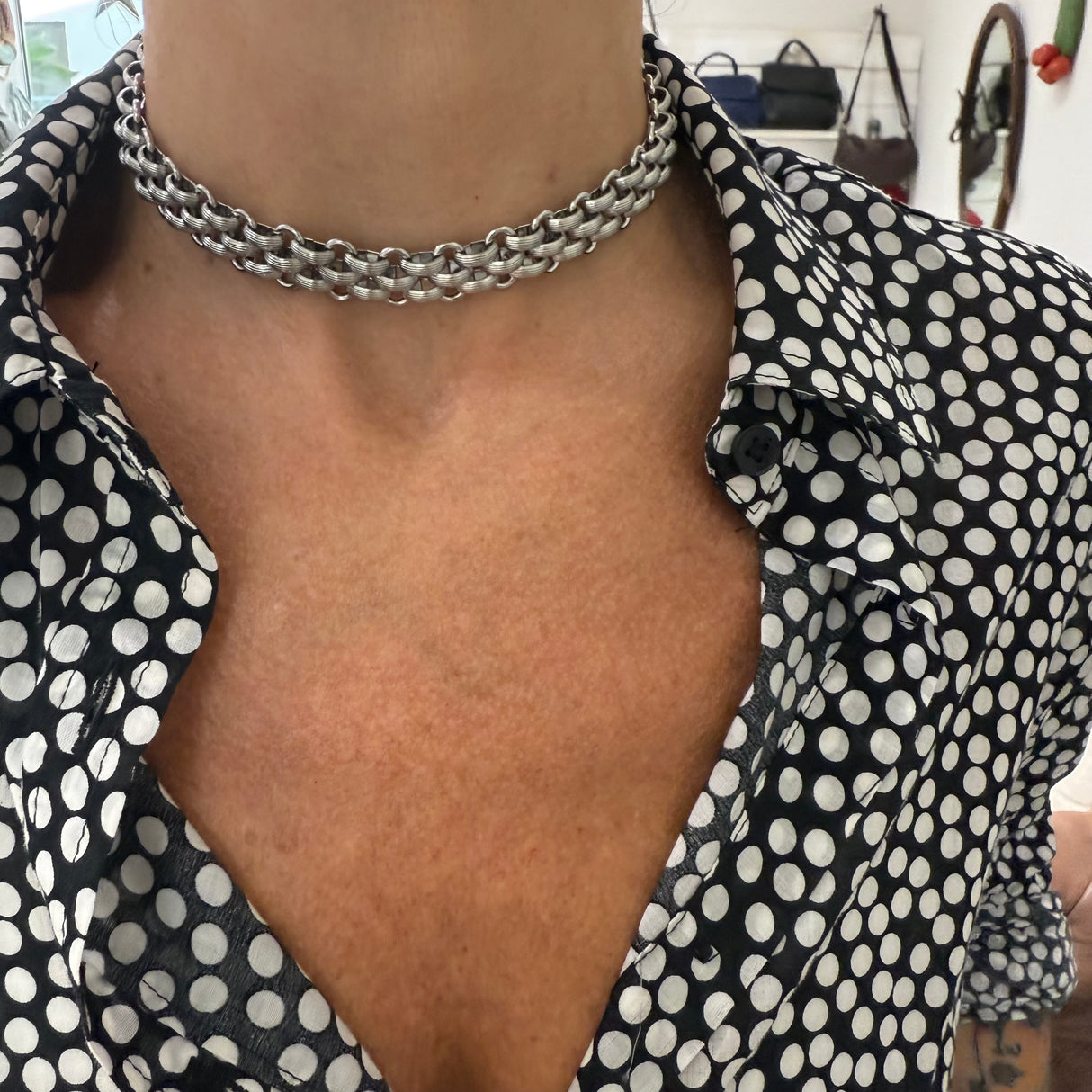 Collana Maglia Celine rigata