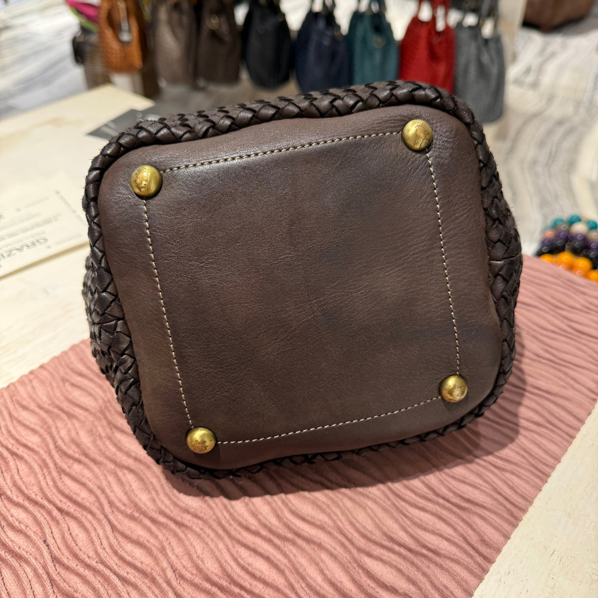 Borsa cestino Hermione small Testa di Moro