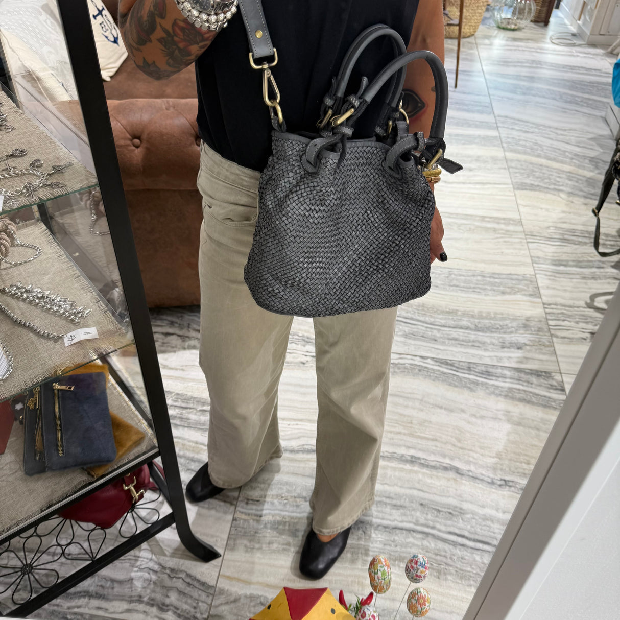 Borsa Rachele Small Grigio chiaro