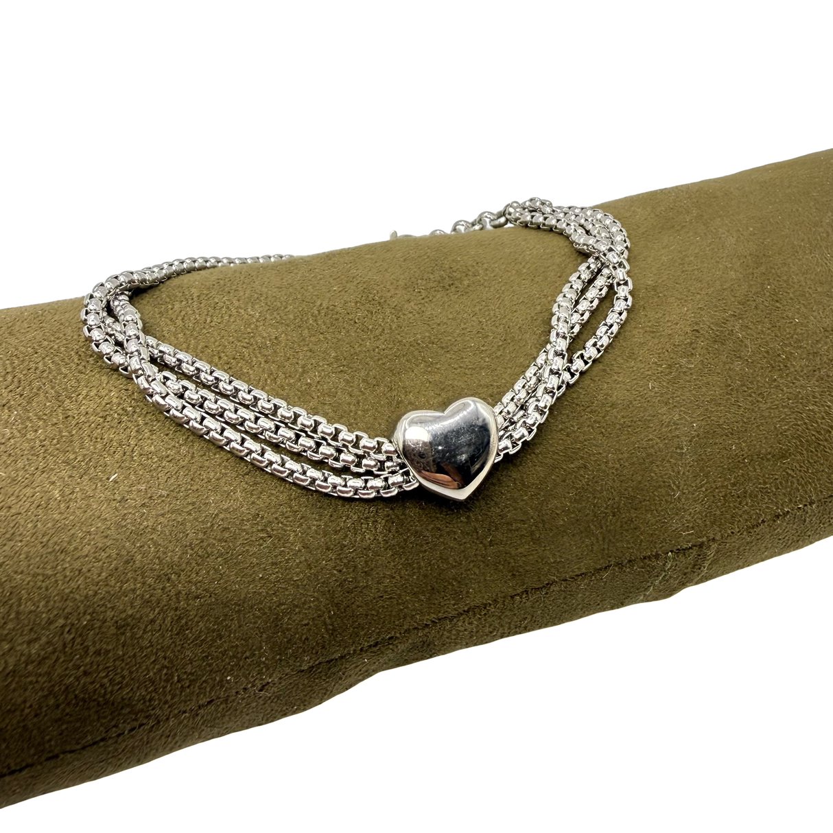 Bracciale pepita cuore Acciaio inossidabile