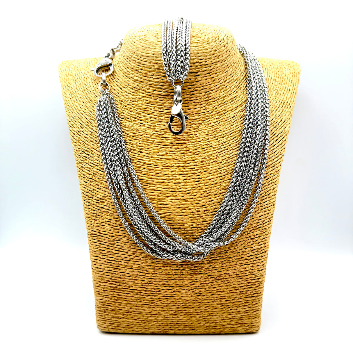 Collana e bracciale Multifili Spiga DUO