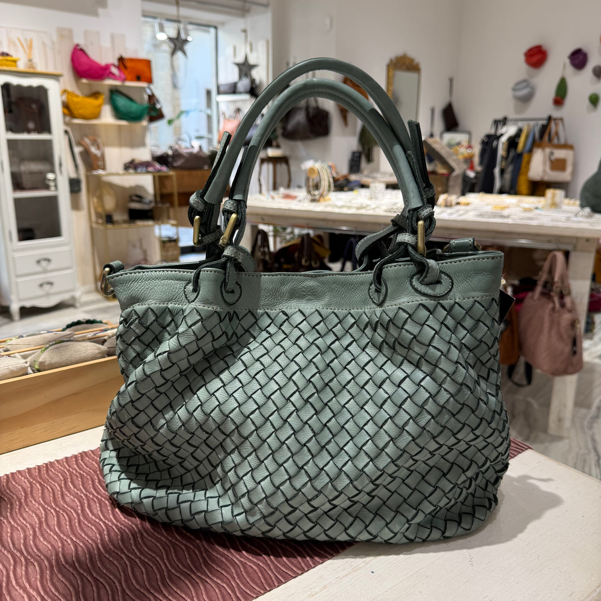 Borsa Intreccio Big Salvia