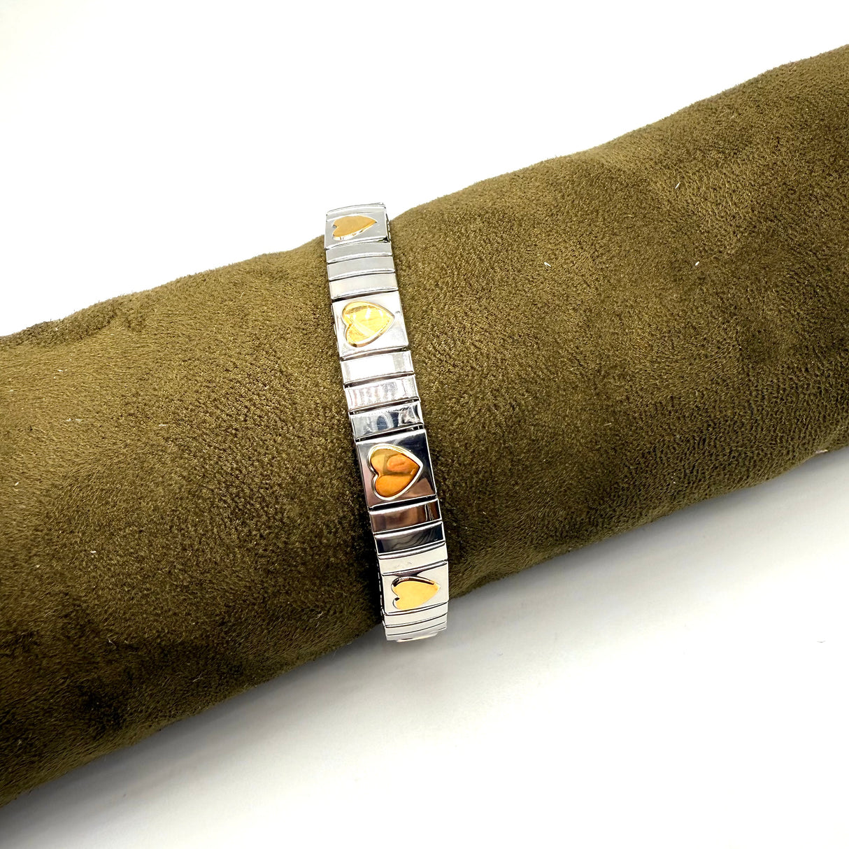 Bracciale tubogas cuori Acciaio inossidabile