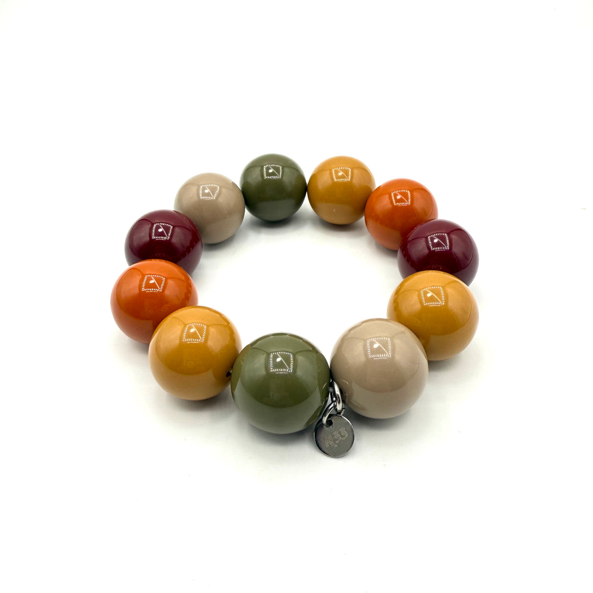 Bracciale sfere in Resina Multicolor