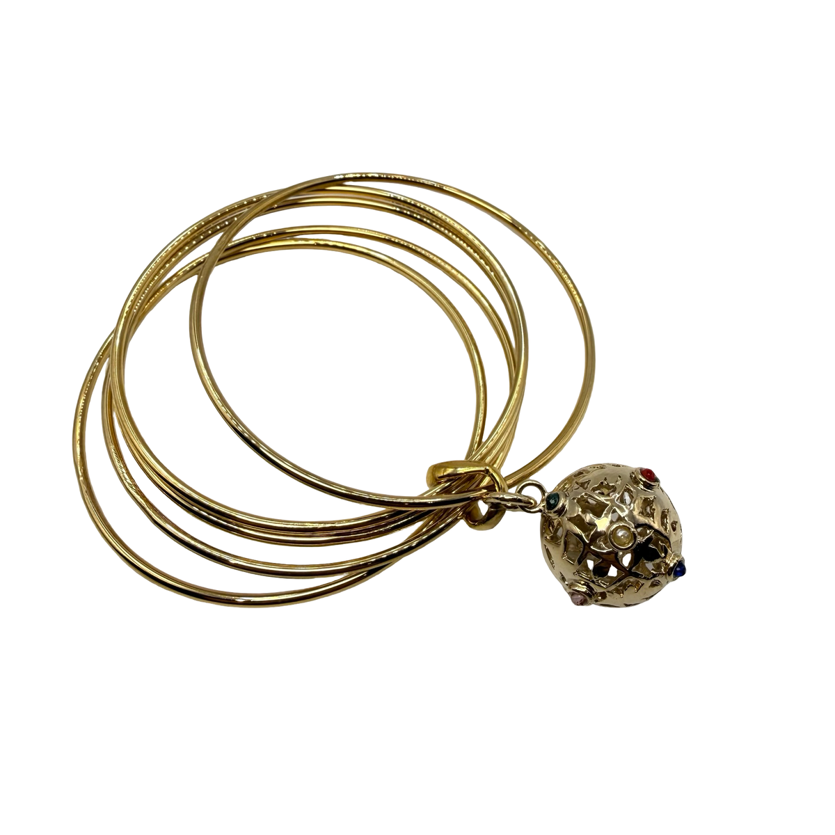 Bracciale 5 fili mina anni 60' dorato