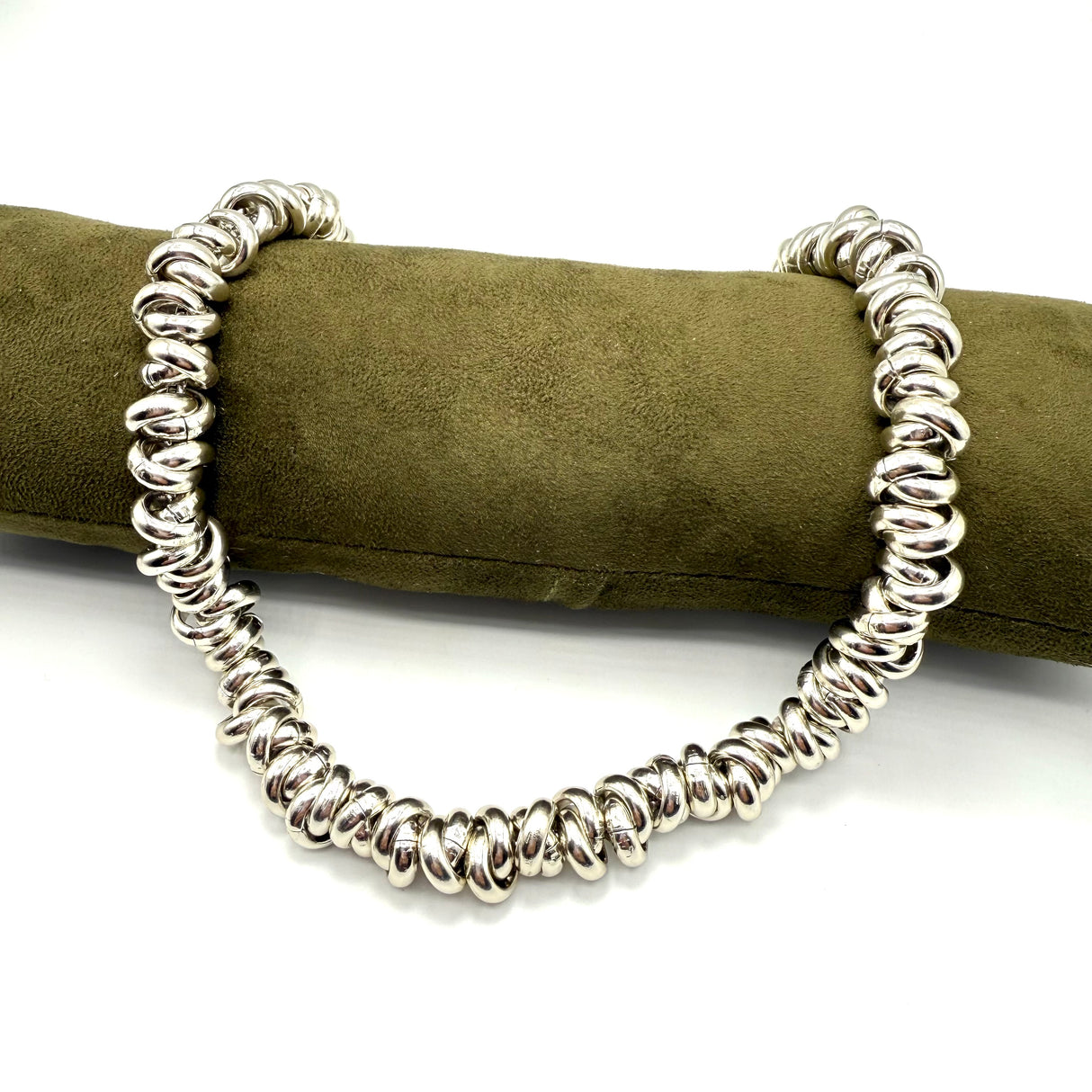 Collana anellini Alluminio Silver