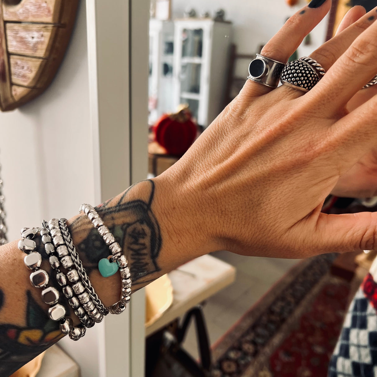 BRACCIALE PEPITE SMALL ARGENTO925 e Cuore