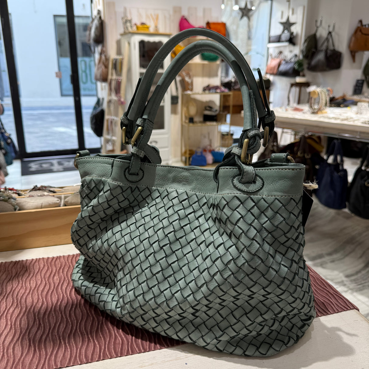 Borsa Intreccio Big Salvia