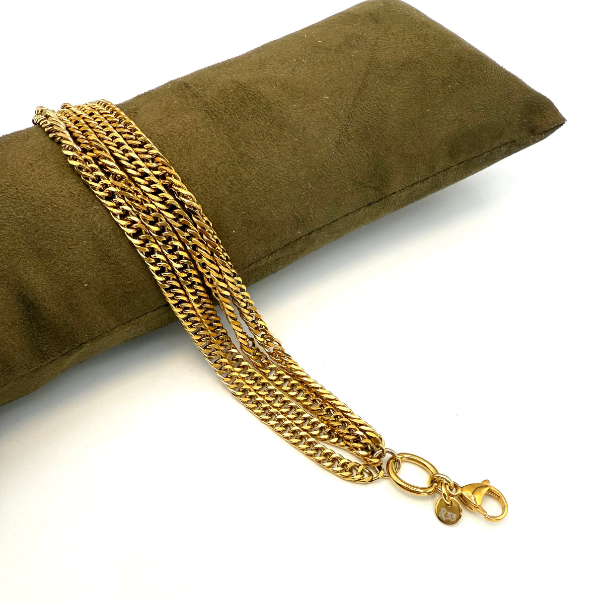 Bracciale Multifili Grumetta dorato acciaio inossidabile