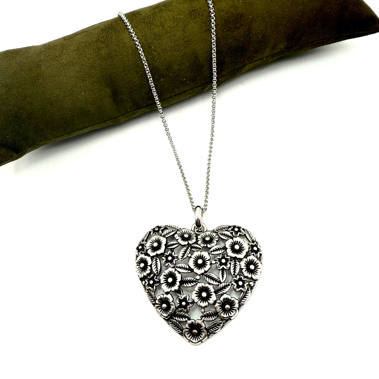 Collana Cuore e fiori