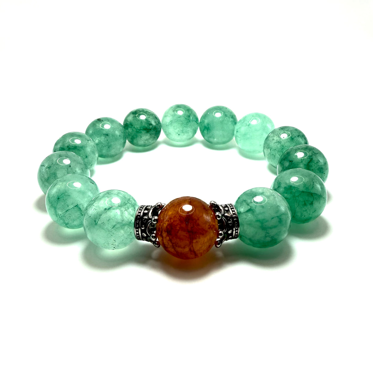 Bracciale Agata Verde e Corone