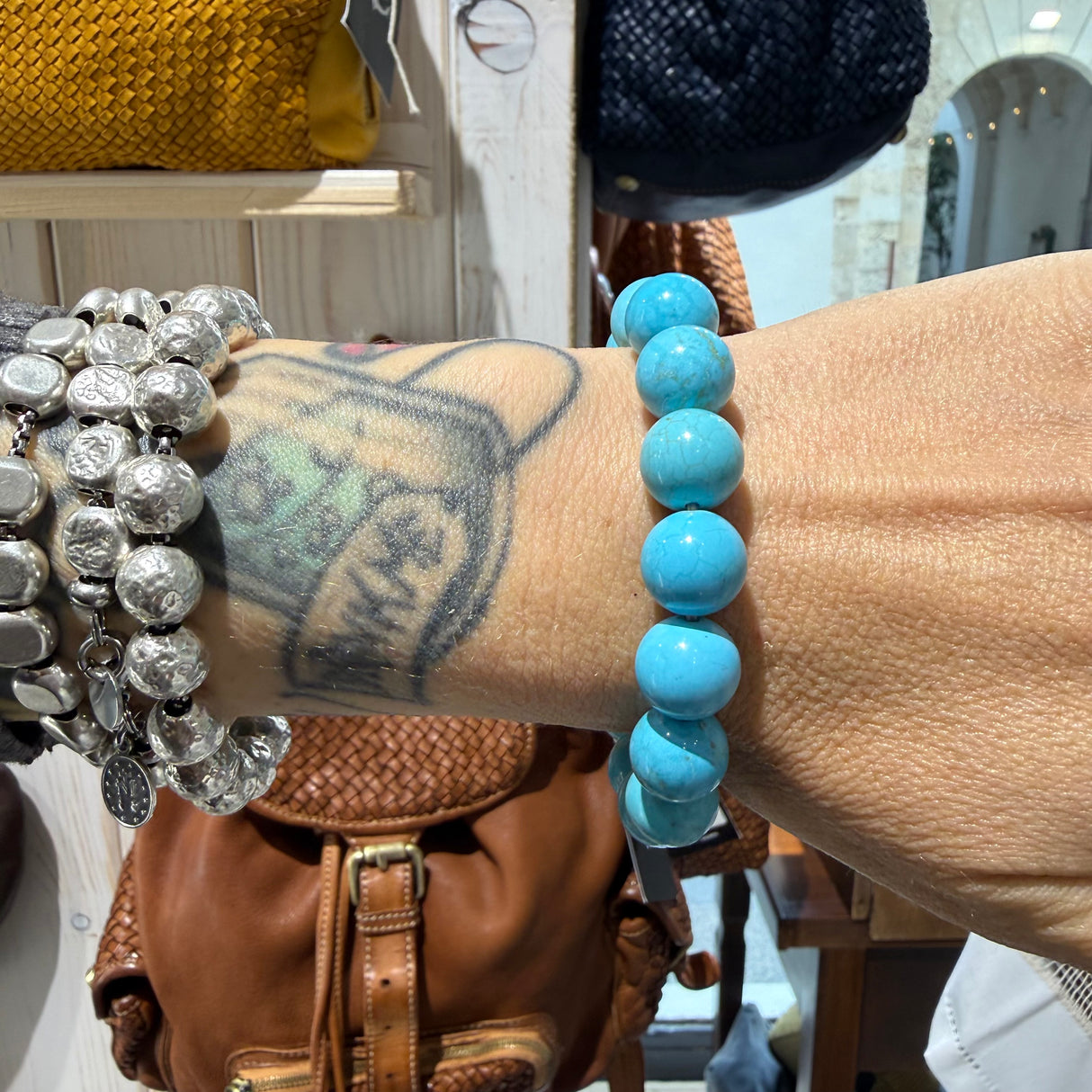Bracciale Sfere Pasta di Turchese