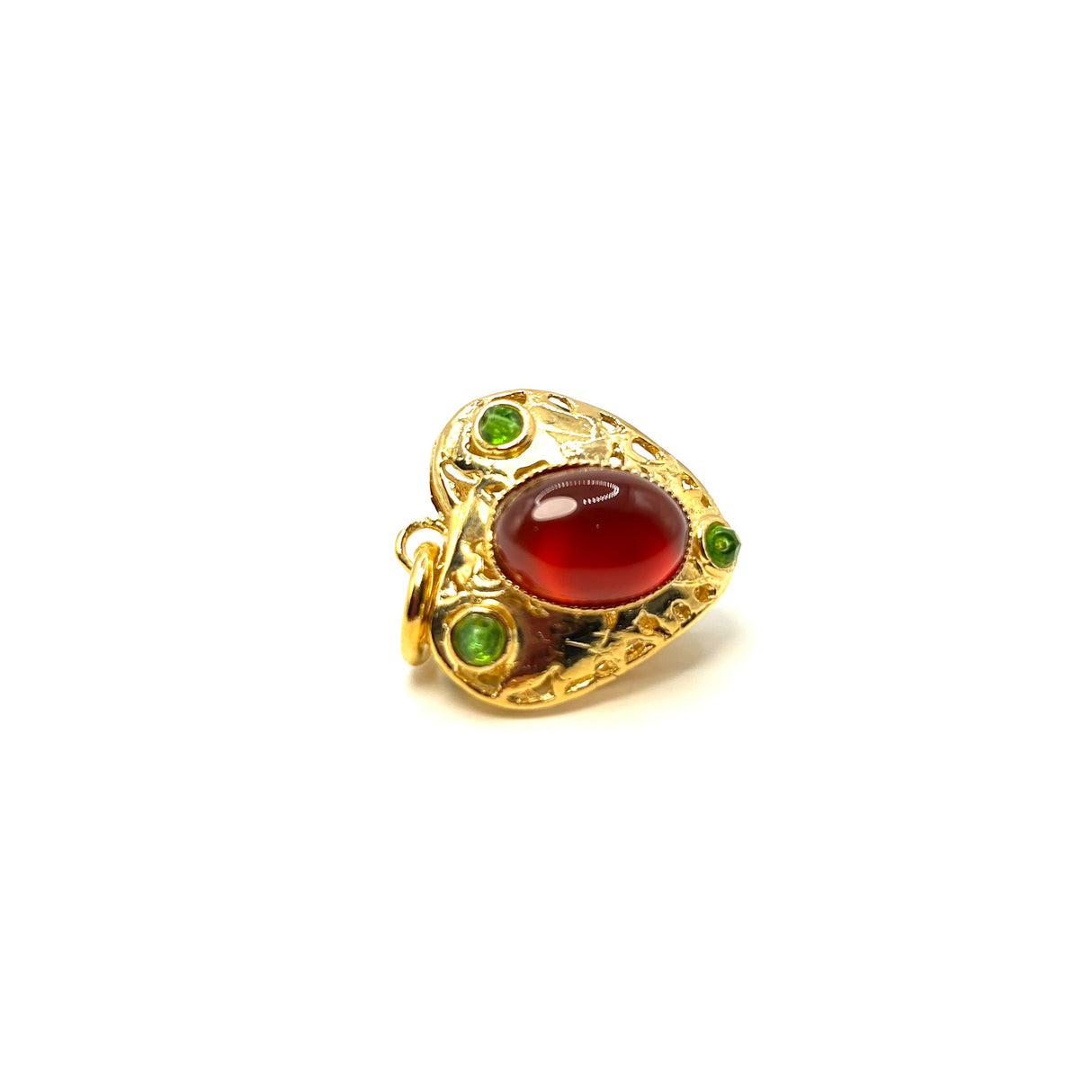 Charm Lanterna Cuore Corniola