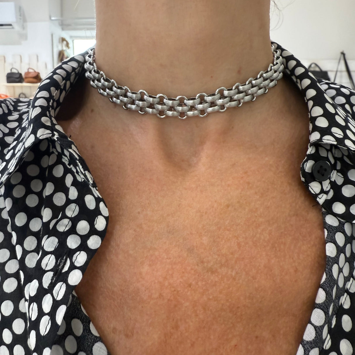 Collana Maglia Celine rigata