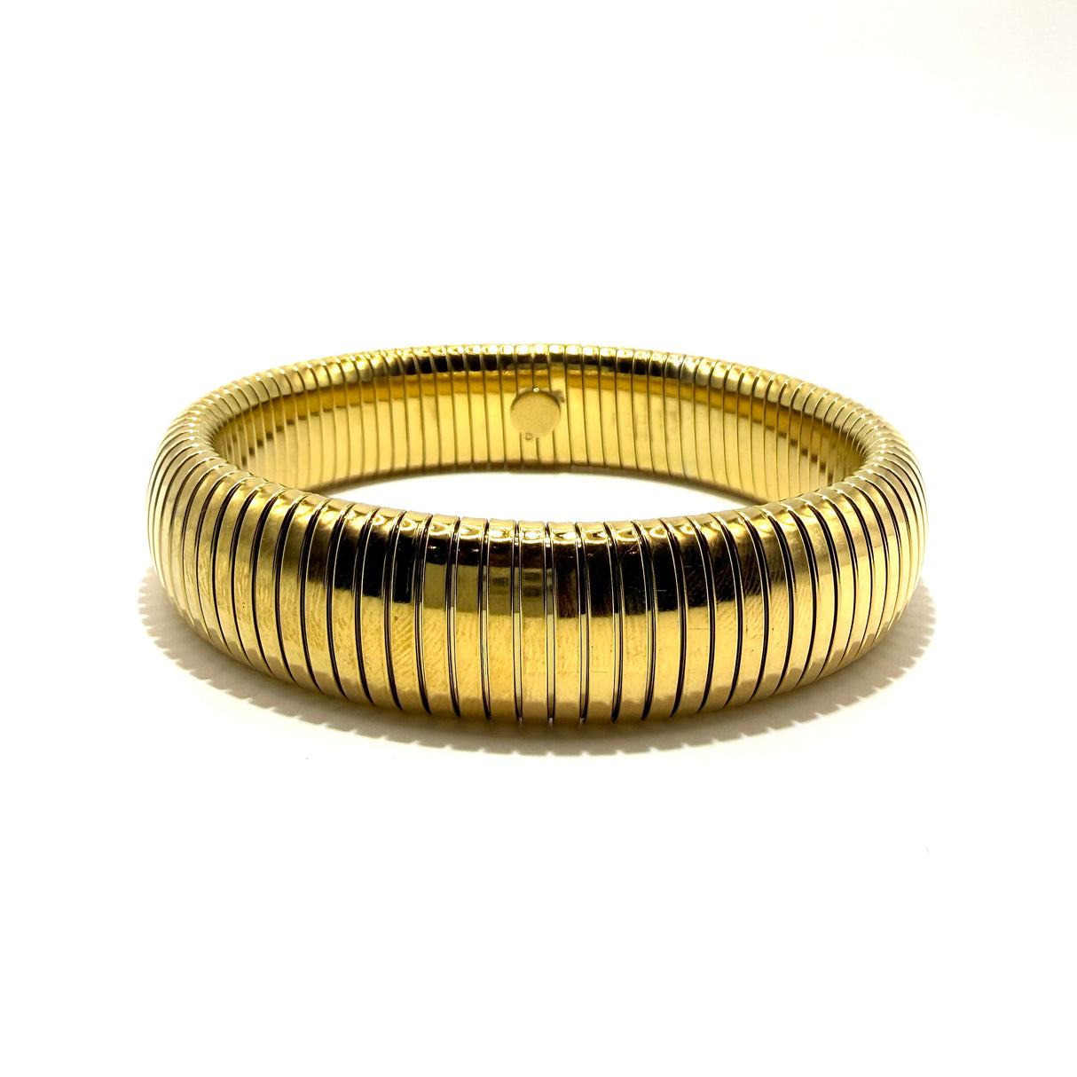 Bracciale Tubogas acciaio Dorato 1.6 cm