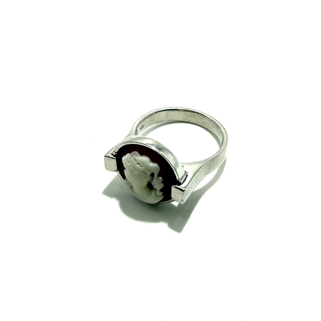 Anello Cammeo Brown Slim 2 Argento925