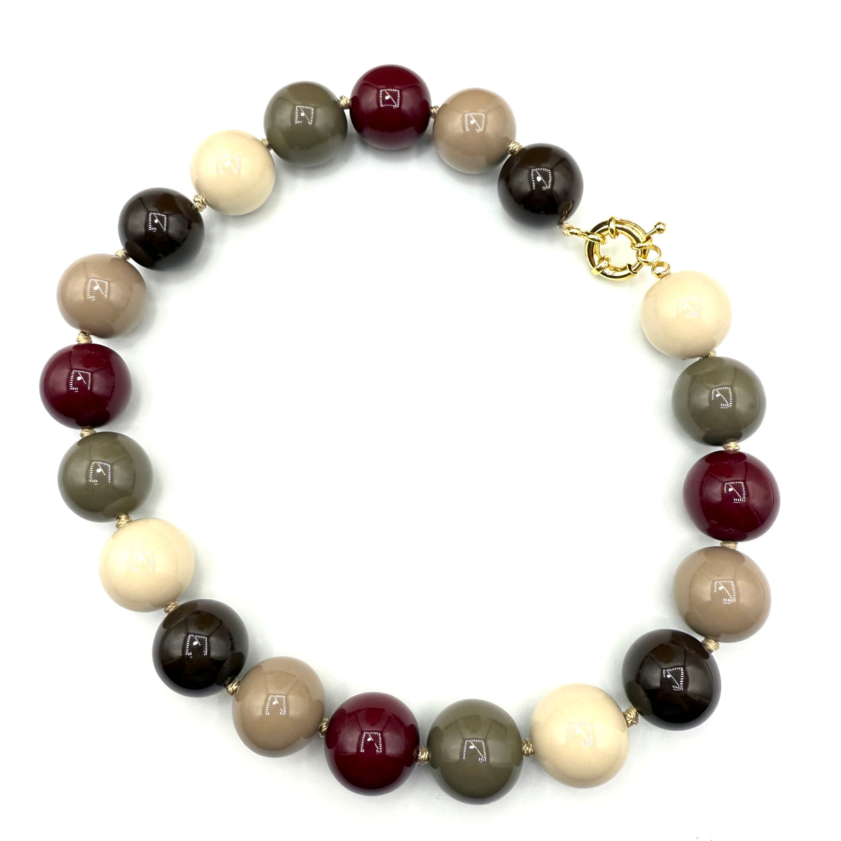 Collana sfere in Resina Multicolor 3