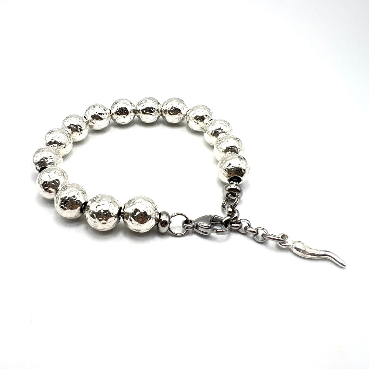 Bracciale Sfere big Argento925 Corno