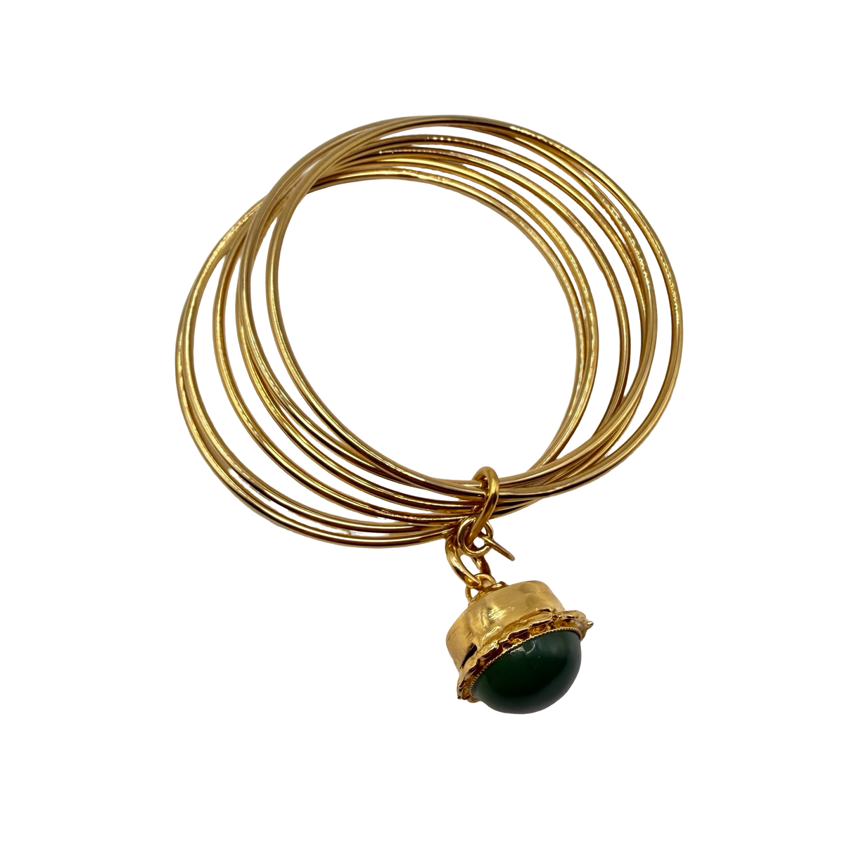 Bracciale 6 fili Lanterna Campana Verde
