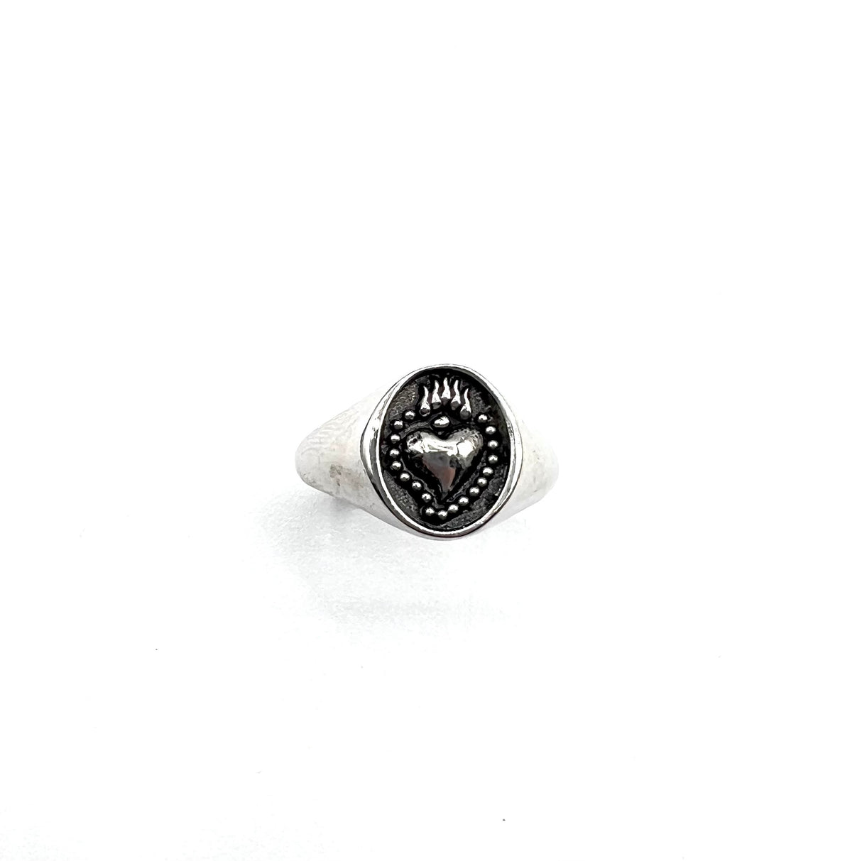 Anello Chevalier Cuore Sacro Argento925