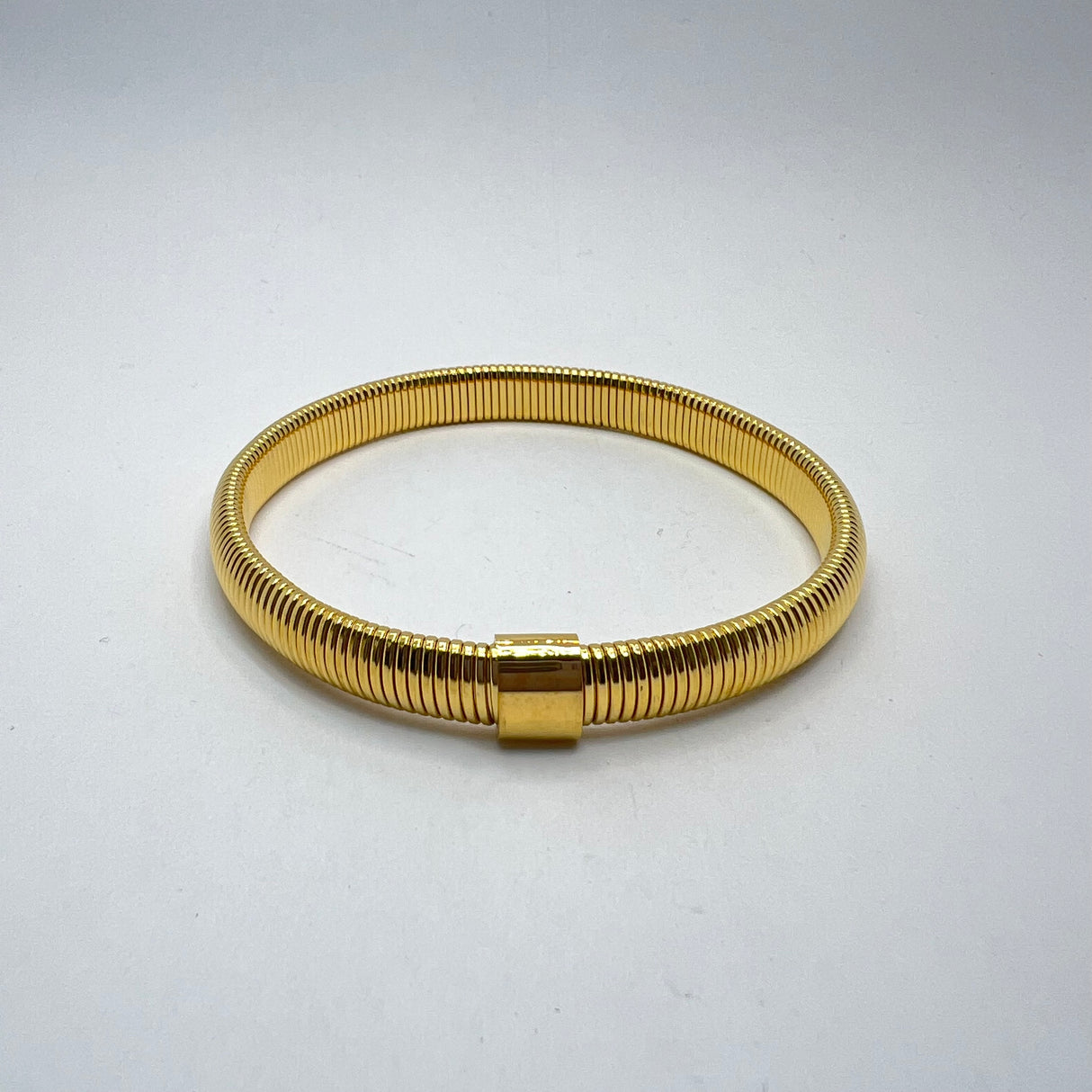 Bracciale Tubogas acciaio 0,8 mm Dorato