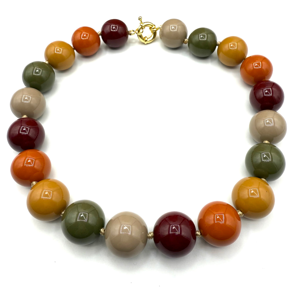 Collana sfere in Resina Multicolor