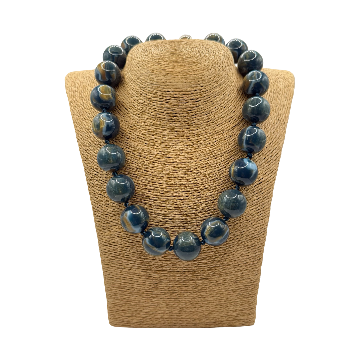 Collana sfere in Resina Multicolor Lunare Ottanio