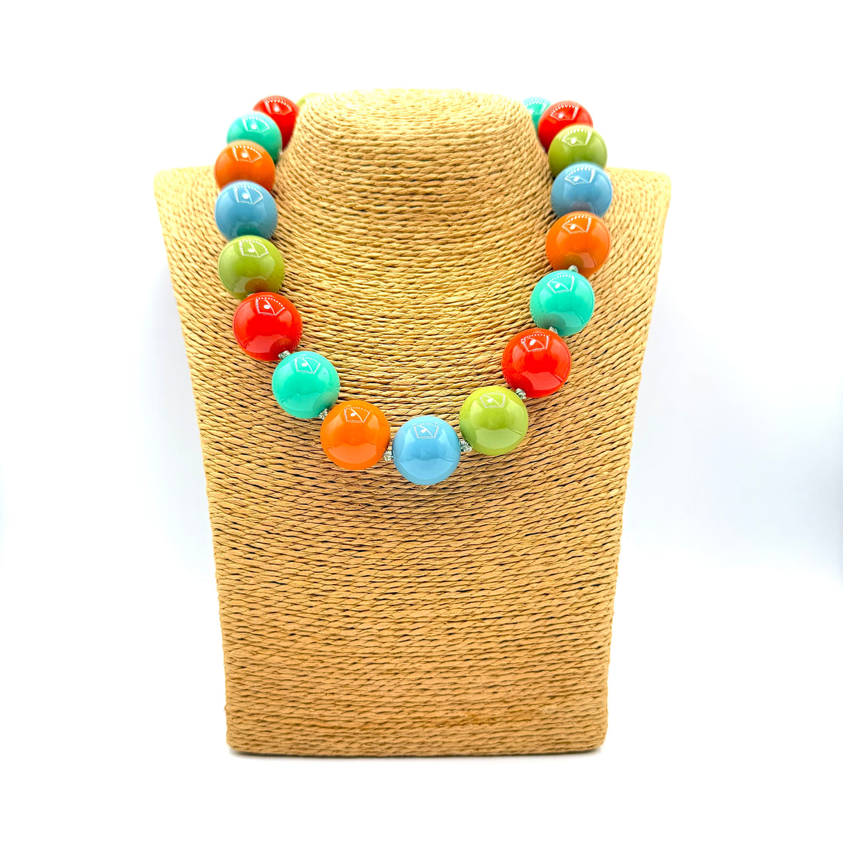 Collana sfere in Resina Multicolor 2