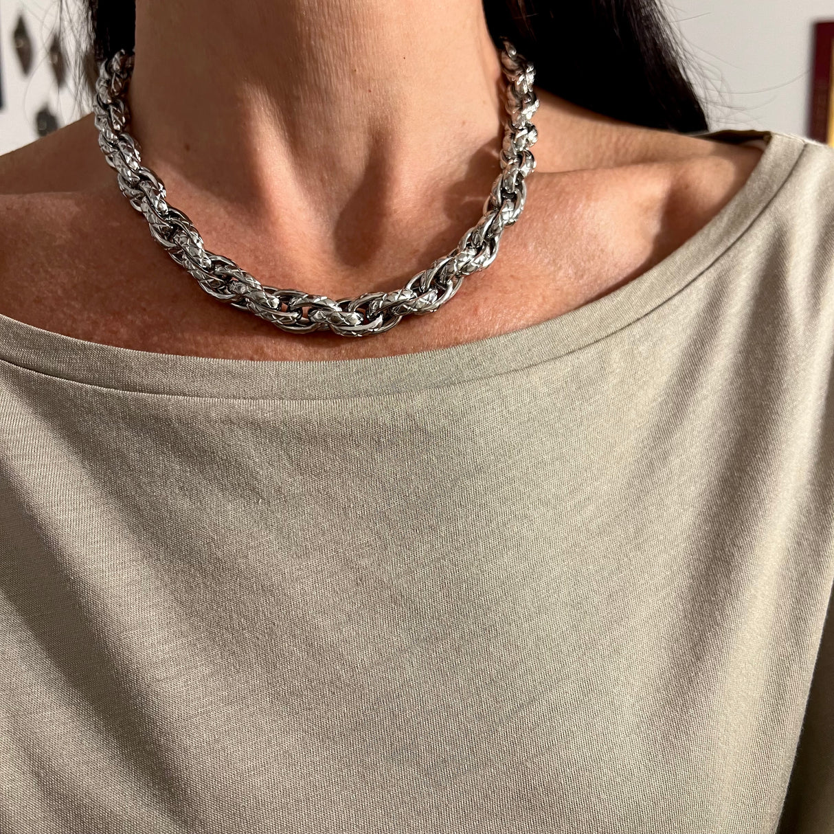 Collana Multifili Rigata BIG