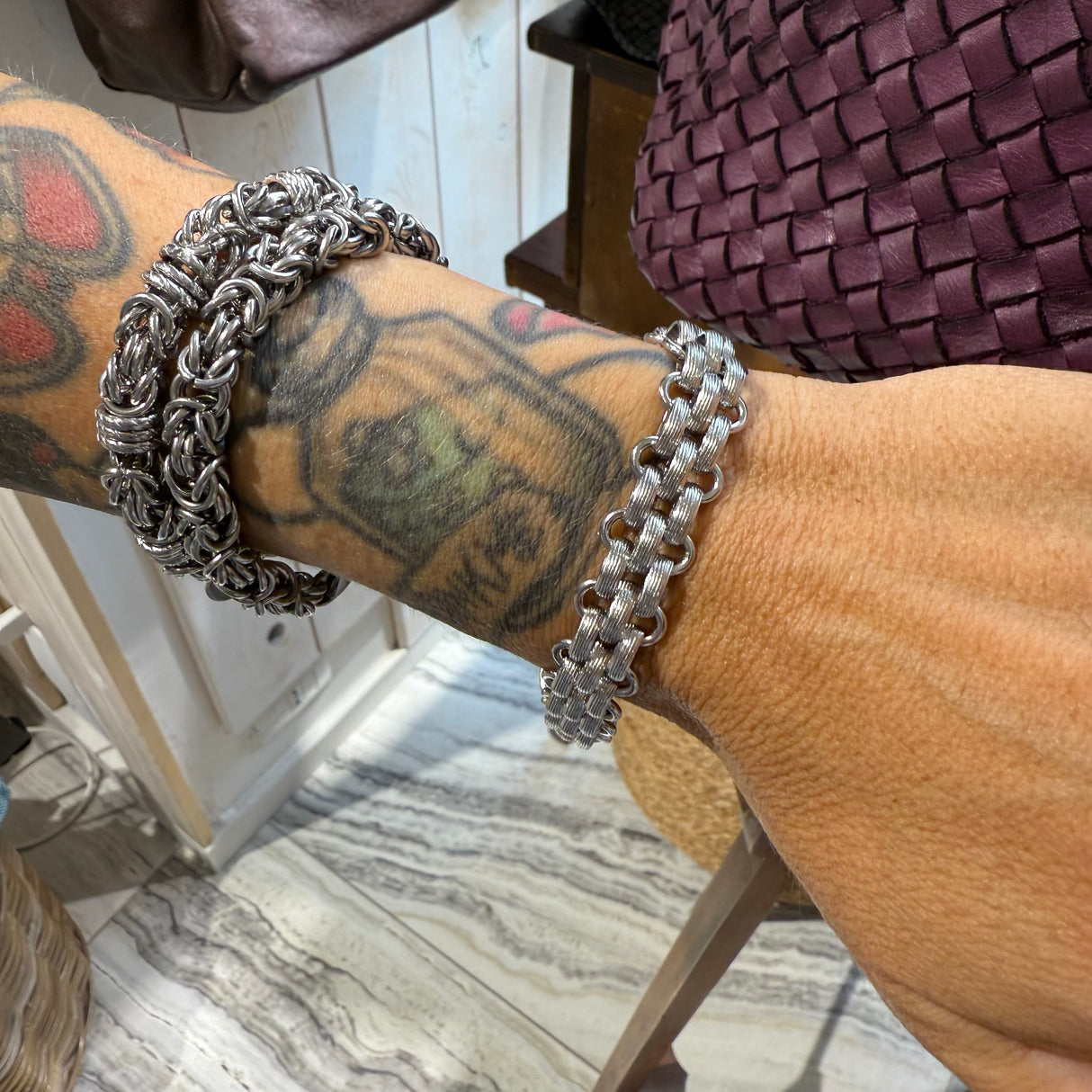 Bracciale Maglia Celine Rigata