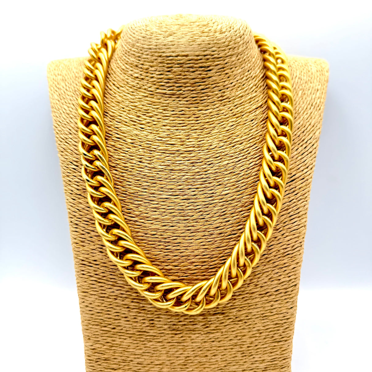 Collana Grumetta Spina di pesce Oro opaco