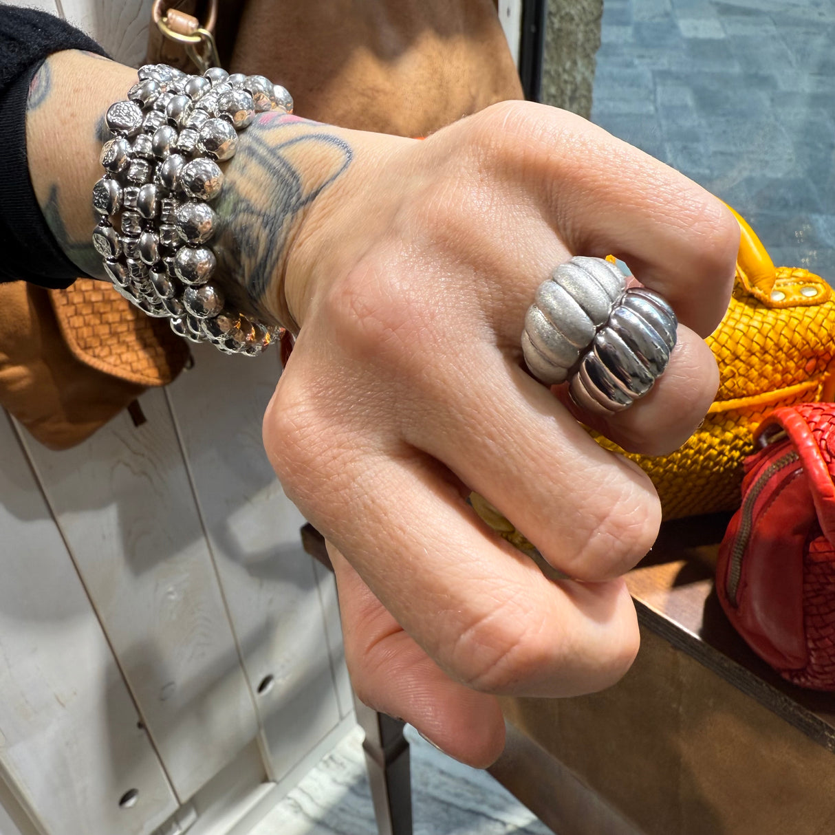 Coppia fasce Croissant Argento925