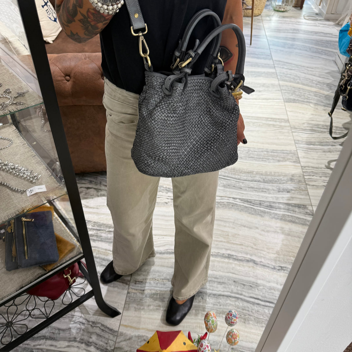 Borsa Rachele Small Grigio chiaro