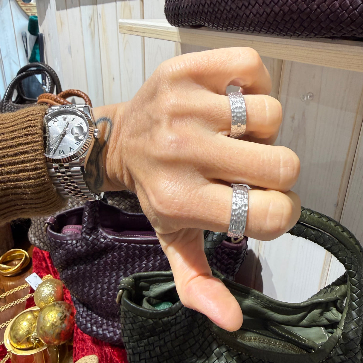 Fede martellata Argento925